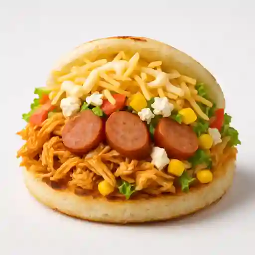 Arepa con Pollo Ranchera