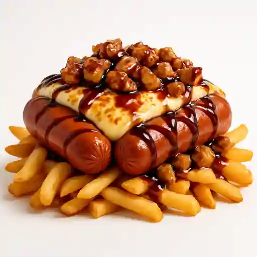 Salchipapa Teriyaki Pareja