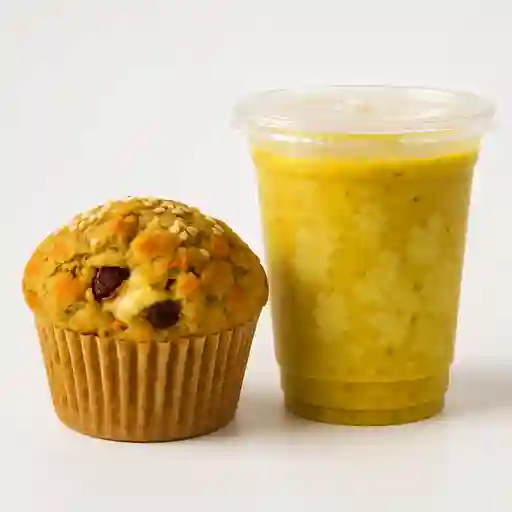 Pastel Ambrosia Dorada 12 Oz y Bebida