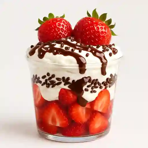 Fresas con Crema con Chocolate