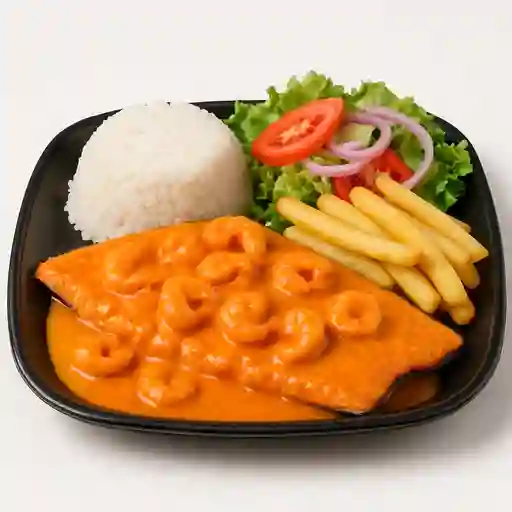 Trucha en Salsa de Camarones