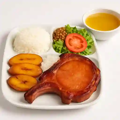 Bandeja de Chuleta Ahumada