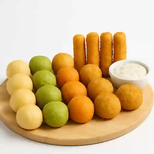 20 Bocados + 5 Deditos de Queso