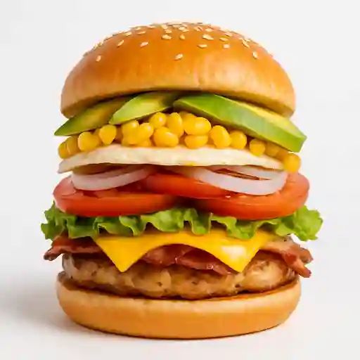 Hamburguesa Mixta de Pollo Cerdo