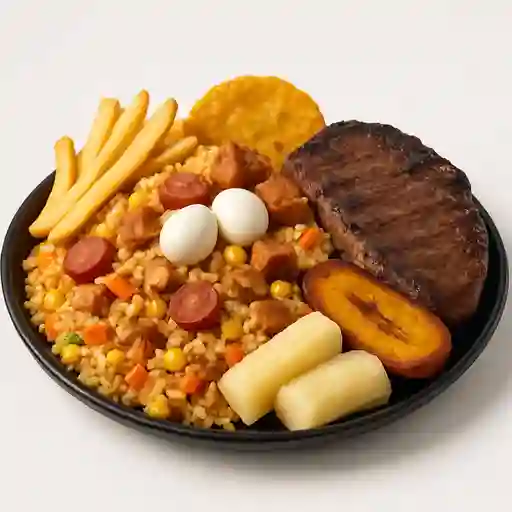 Arroz Paisa con Churrasco