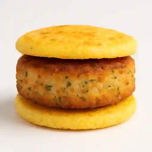 Torta de Pescado con Arepa