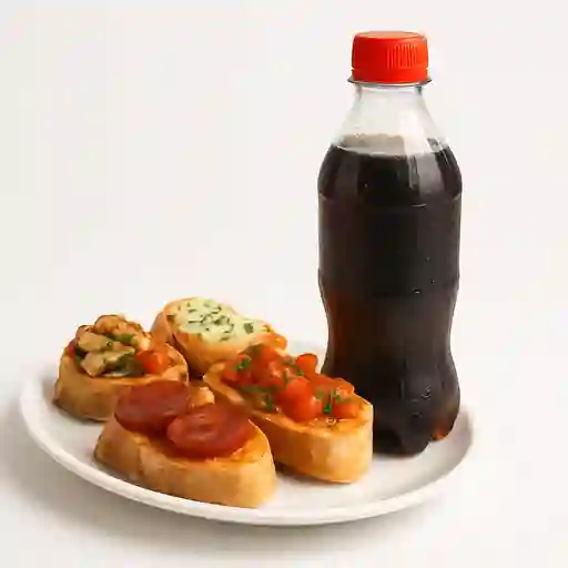 Tapas Campesinas y Coca-Cola 400 ml