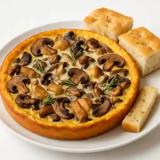Fritatta Fungui e Romerino