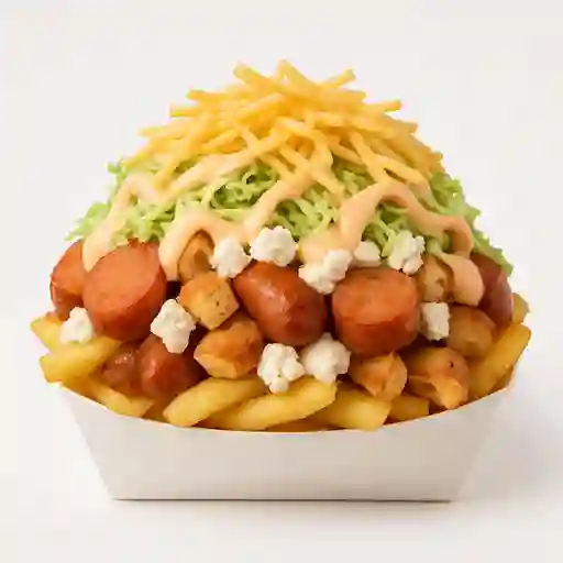 Salchipapa Pollo Ranchera