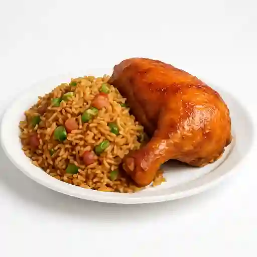 1/2 Arroz Chino con 1/4 Pollo