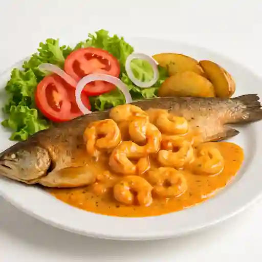 Trucha con Camarones