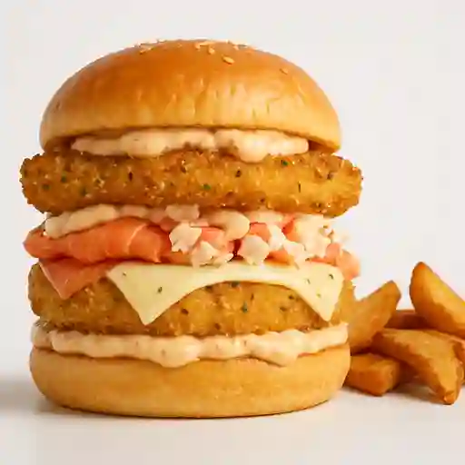 Salmón Crunch Burger