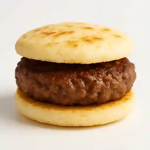 Arepa con Carne de Hamburguesa