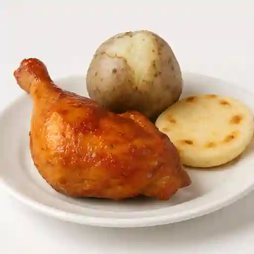 1/4 Pollo Doradito y Tostadito