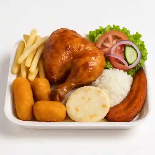 Bandeja de Pollo Dorado