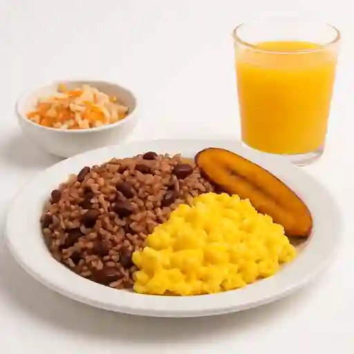 Calentado con Huevos Revueltos