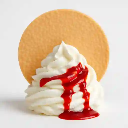 Oblea con Crema Chantilly - 1 Salsa