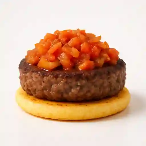 Torta de Carne de Res con Arepa