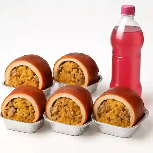 5 Lechonas Gratis Gaseosa 1.5 Postobón