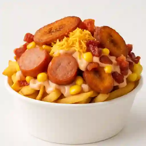 Salchipapa de la Casa