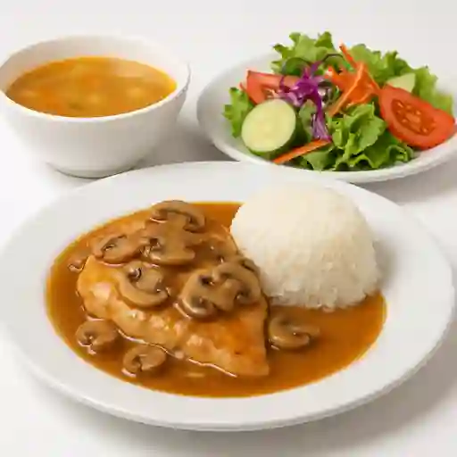 Pechuga en Champiñones