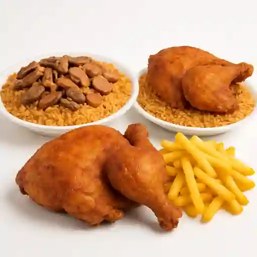 1 Arroz Grande Compl+ 1/2 Pollo Broaster