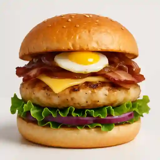 Hamburguesa Pollo Clasica