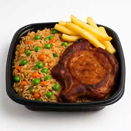 Arroz Chino con Chuleta