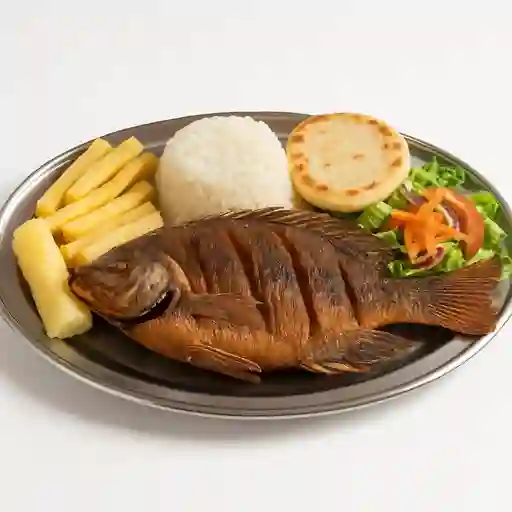 Bandeja con Mojarra
