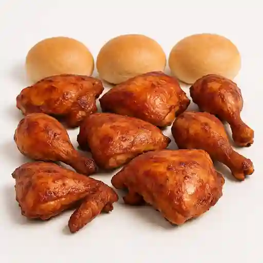 8 Presas de Pollo Asado