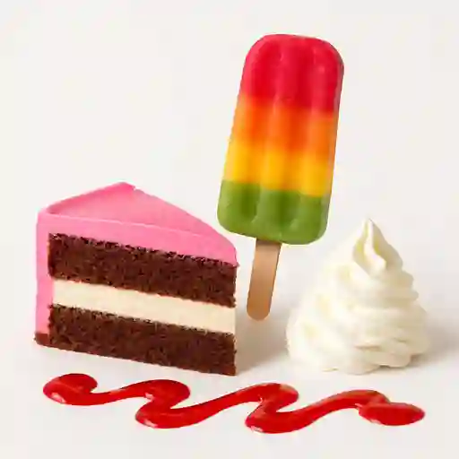 Torta + Paleta + Chantilly y Salsa