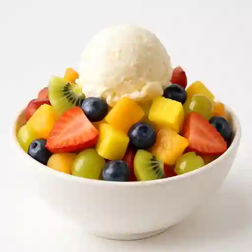 Ensalada de Frutas con Helado