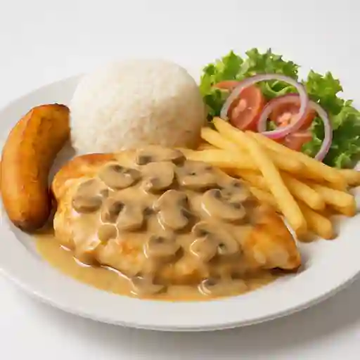 Pechuga en Champiñón