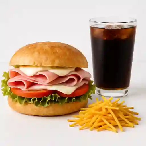 Combo Personal Sandmich de Jamón y Queso