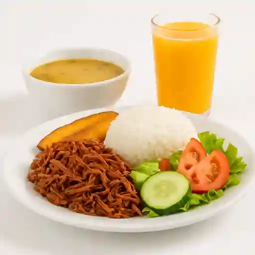 Almuerzo de Carne Desmechada