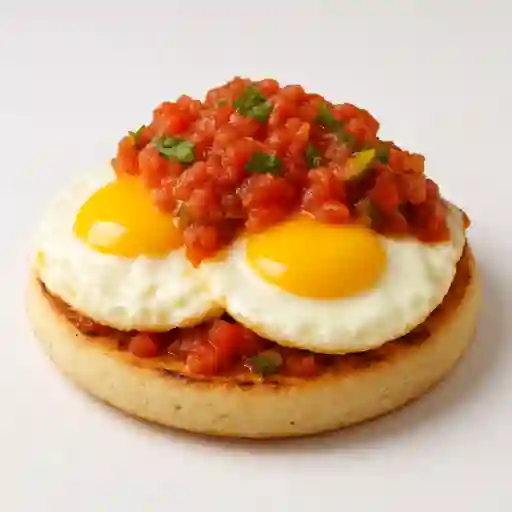Arepa con Huevos Rancheros