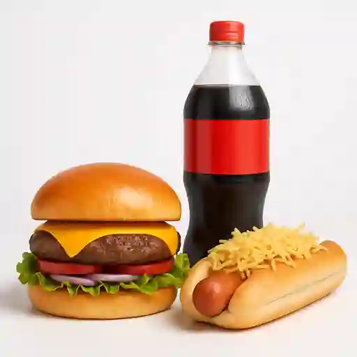 Combo 2 Hamburguesa+ Perro Ranchero