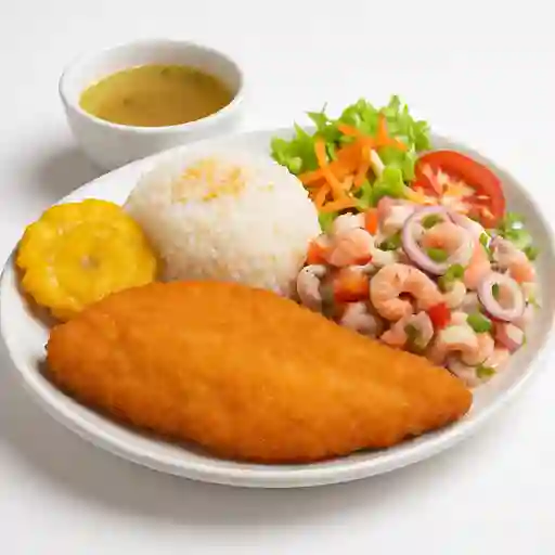 Basa Apanada con Ceviche