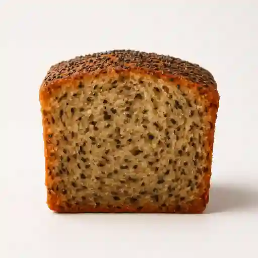 Porcion Torta Banano con Chia y Amapola