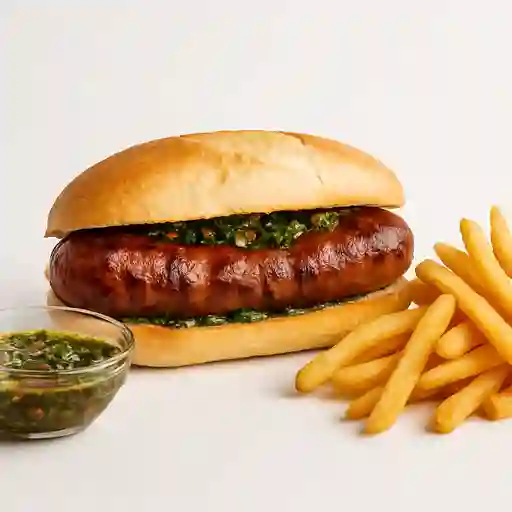 Choripán Argentino y Papas