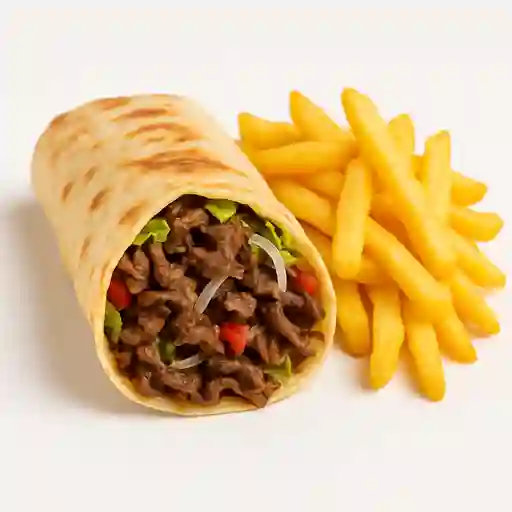 Shawarme Árabe con Papas