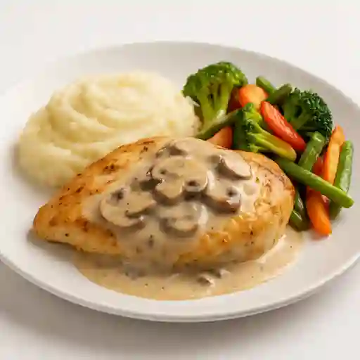 Pechuga de Pollo en Salsa de Champiñones