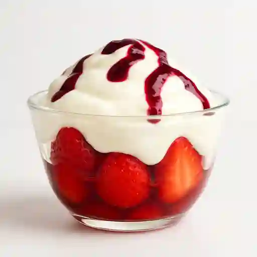 Fresas con Crema Sencilla
