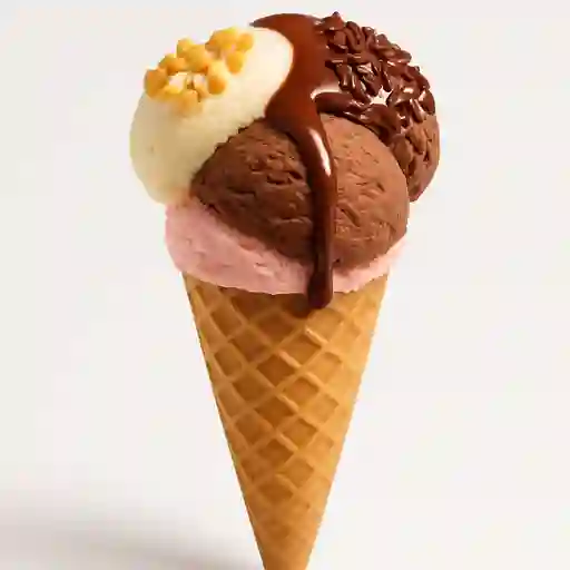 Cono de Helado Triple
