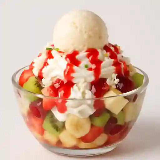 Ensalada con Helado Mediana