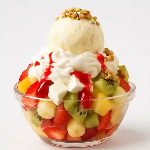 Ensalada con Helado Grande