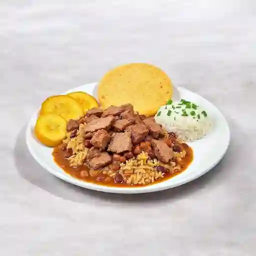 Calentado con Carne Especial