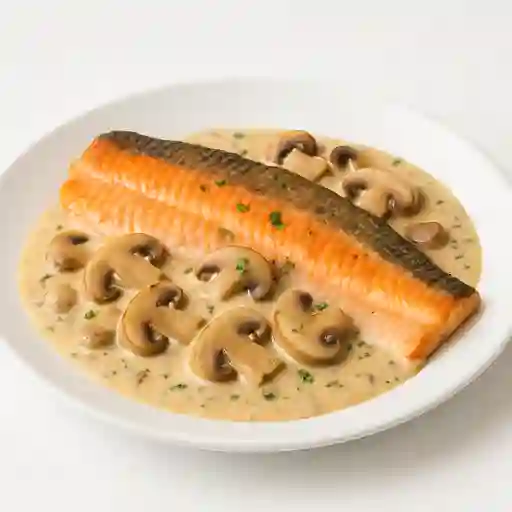 Trucha en Salsa de Champiñón