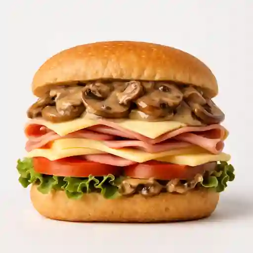 Sándwich con Champiñones