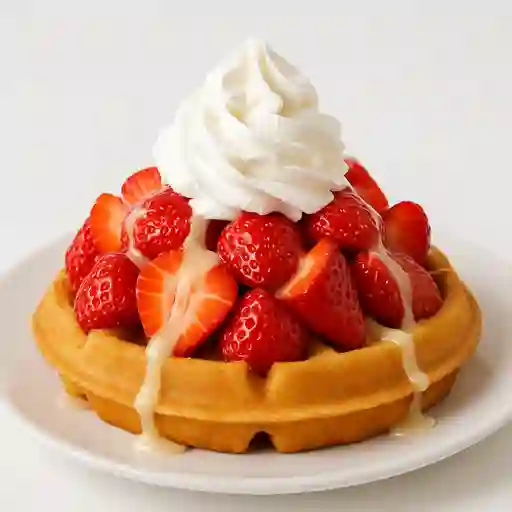 Waffle con Fresas